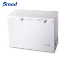 Smad 110V 1088L 1388L 1588L Big Capacity Two Solid Door Deep Chest Freezer